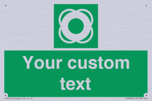SL7222: Custom sign safe condition Lifebuoy