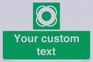 SL7222: Custom sign safe condition Lifebuoy