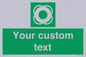 SL7222: Custom sign safe condition Lifebuoy