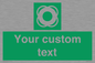 SL7222: Custom sign safe condition Lifebuoy
