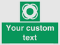 SL7222: Custom sign safe condition Lifebuoy