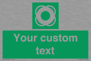 SL7222: Custom sign safe condition Lifebuoy