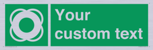 SL7222: Custom sign safe condition Lifebuoy