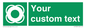 SL7222: Custom sign safe condition Lifebuoy