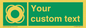 SL7222: Custom sign safe condition Lifebuoy