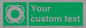 SL7222: Custom sign safe condition Lifebuoy
