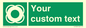 SL7222: Custom sign safe condition Lifebuoy