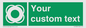 SL7222: Custom sign safe condition Lifebuoy