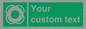 SL7222: Custom sign safe condition Lifebuoy