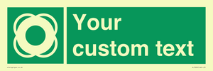 SL7222: Custom sign safe condition Lifebuoy
