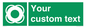 SL7222: Custom sign safe condition Lifebuoy