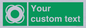 SL7222: Custom sign safe condition Lifebuoy