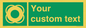 SL7222: Custom sign safe condition Lifebuoy