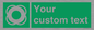 SL7222: Custom sign safe condition Lifebuoy