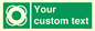 SL7222: Custom sign safe condition Lifebuoy