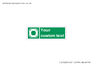 SL7222: Custom sign safe condition Lifebuoy