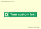 SL7222: Custom sign safe condition Lifebuoy