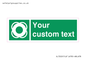 SL7222: Custom sign safe condition Lifebuoy