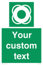SL7222: Custom sign safe condition Lifebuoy