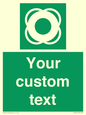 SL7222: Custom sign safe condition Lifebuoy