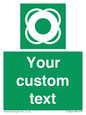 SL7222: Custom sign safe condition Lifebuoy
