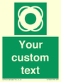 SL7222: Custom sign safe condition Lifebuoy