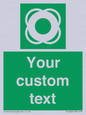 SL7222: Custom sign safe condition Lifebuoy