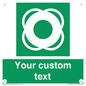 SL7222: Custom sign safe condition Lifebuoy
