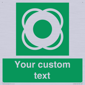 SL7222: Custom sign safe condition Lifebuoy