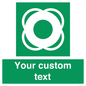 SL7222: Custom sign safe condition Lifebuoy