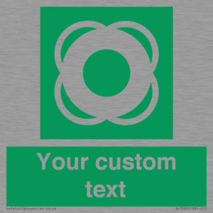 SL7222: Custom sign safe condition Lifebuoy