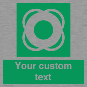 SL7222: Custom sign safe condition Lifebuoy