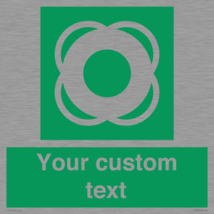 SL7222: Custom sign safe condition Lifebuoy
