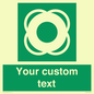 SL7222: Custom sign safe condition Lifebuoy