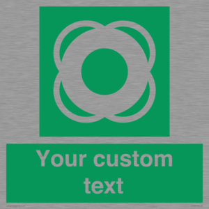 SL7222: Custom sign safe condition Lifebuoy