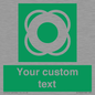 SL7222: Custom sign safe condition Lifebuoy