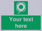 SL7223: Custom sign safe condition Lifebuoy with line