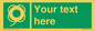 SL7223: Custom sign safe condition Lifebuoy with line