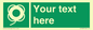 SL7223: Custom sign safe condition Lifebuoy with line