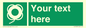 SL7223: Custom sign safe condition Lifebuoy with line