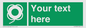 SL7223: Custom sign safe condition Lifebuoy with line