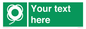 SL7223: Custom sign safe condition Lifebuoy with line