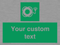 SL7224: Custom sign safe condition Lifebuoy with light
