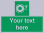 SL7224: Custom sign safe condition Lifebuoy with light