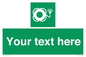 SL7224: Custom sign safe condition Lifebuoy with light