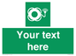 SL7224: Custom sign safe condition Lifebuoy with light