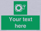 SL7224: Custom sign safe condition Lifebuoy with light