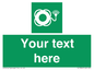 SL7224: Custom sign safe condition Lifebuoy with light