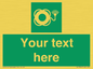 SL7224: Custom sign safe condition Lifebuoy with light