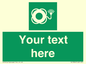 SL7224: Custom sign safe condition Lifebuoy with light